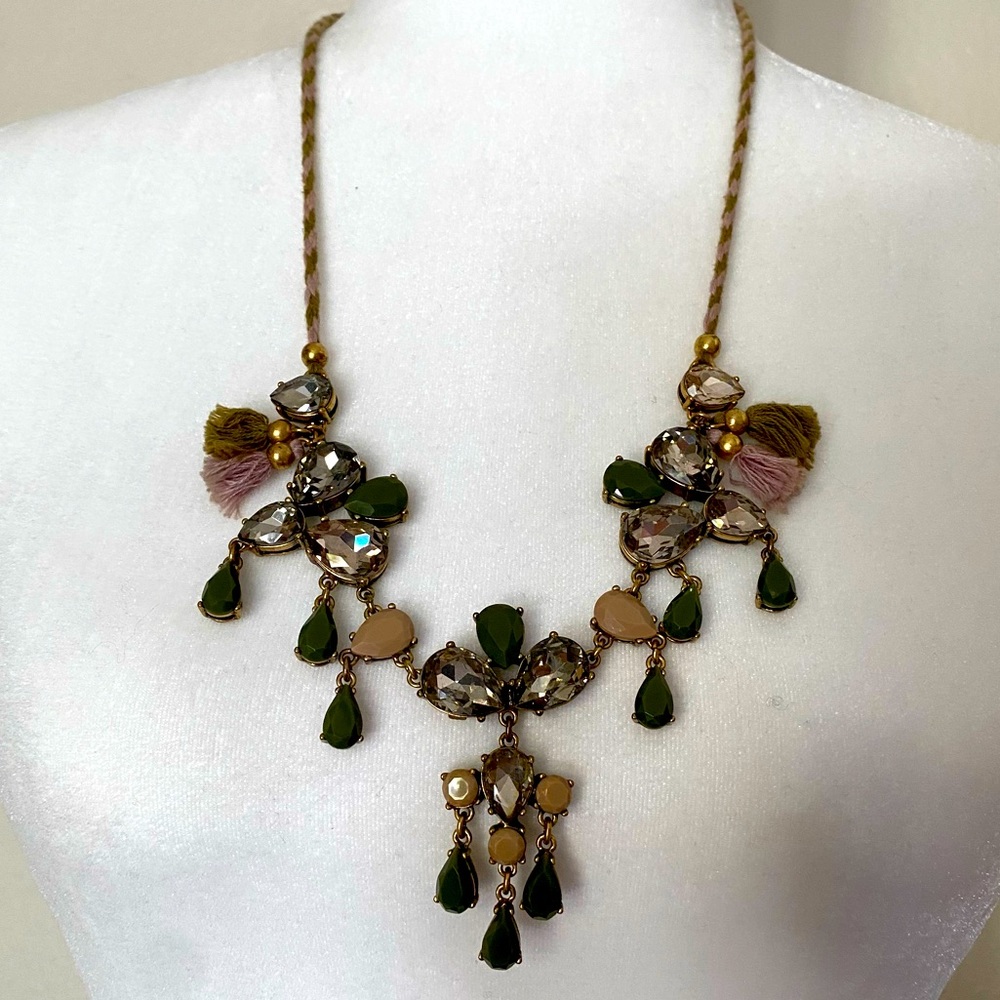 J. CREW Jewels and Tassels Necklace